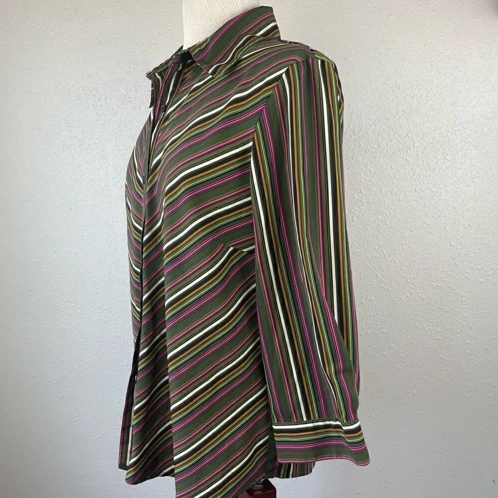 Notations Button Down Shirt Size L EUC - Picture 3 of 6